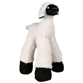 Plüss bárány, hosszú lábakkal, hanggal, 30 cm